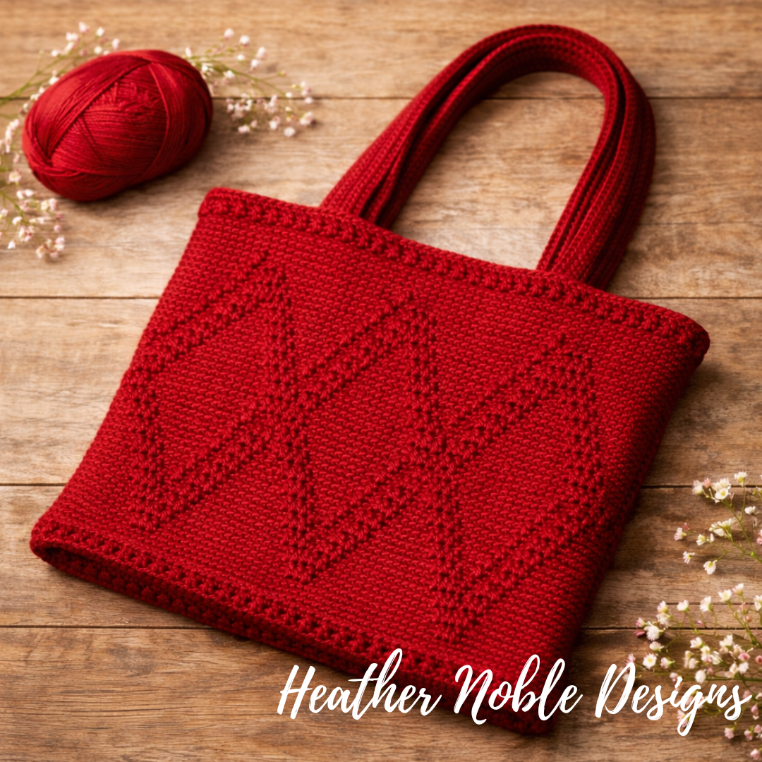 Diamond Shadows Tote - Mosaic Crochet Pattern (PDF Pattern)