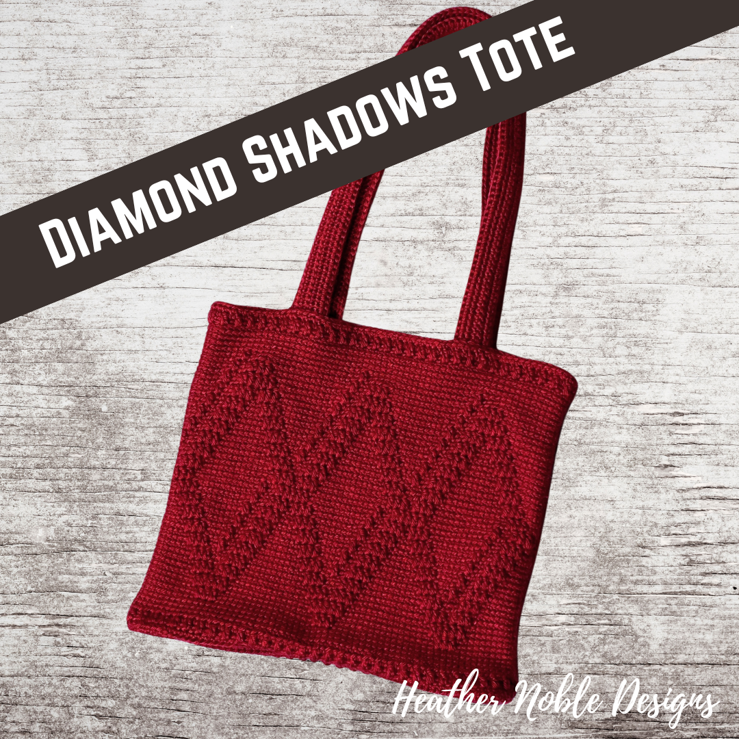 Diamond Shadows Tote - Mosaic Crochet Pattern (PDF Pattern)