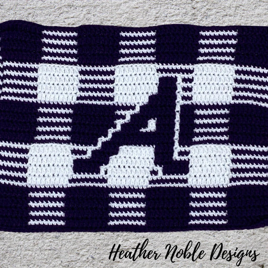 Monogram "A" Gingham Placemat