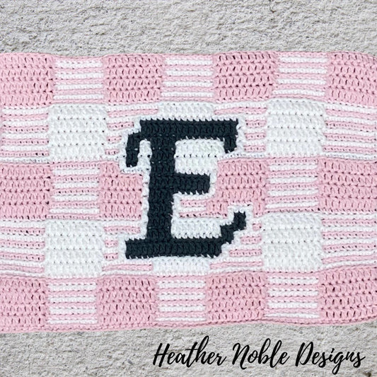 Monogram "E" Gingham Placemat