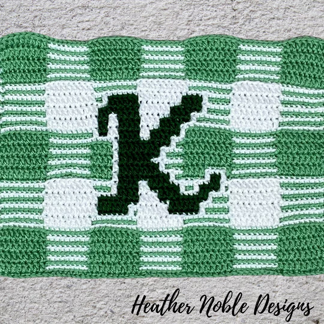 Monogram "K" Gingham Placemat