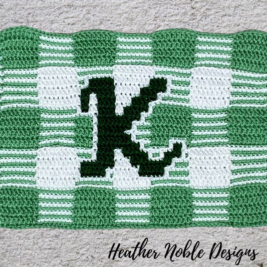 Monogram "K" Gingham Placemat