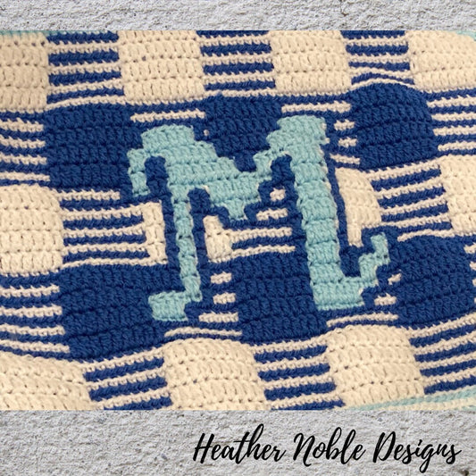 Monogram "M" Gingham Placemat