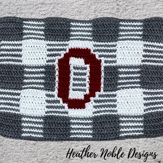 Monogram "O" Gingham Placemat