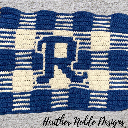Monogram "R" Gingham Placemat