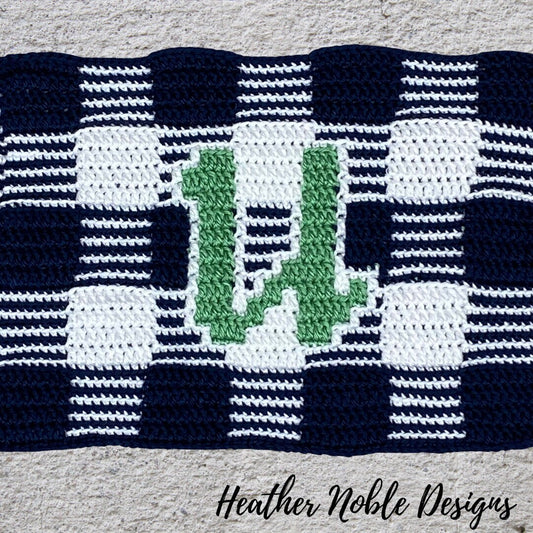 Monogram "U" Gingham Placemat
