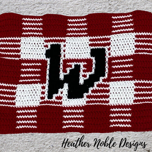 Monogram "W" Gingham Placemat