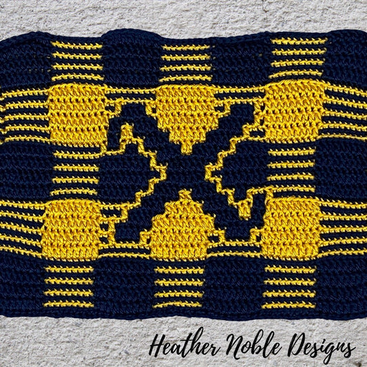 Monogram "X" Gingham Placemat