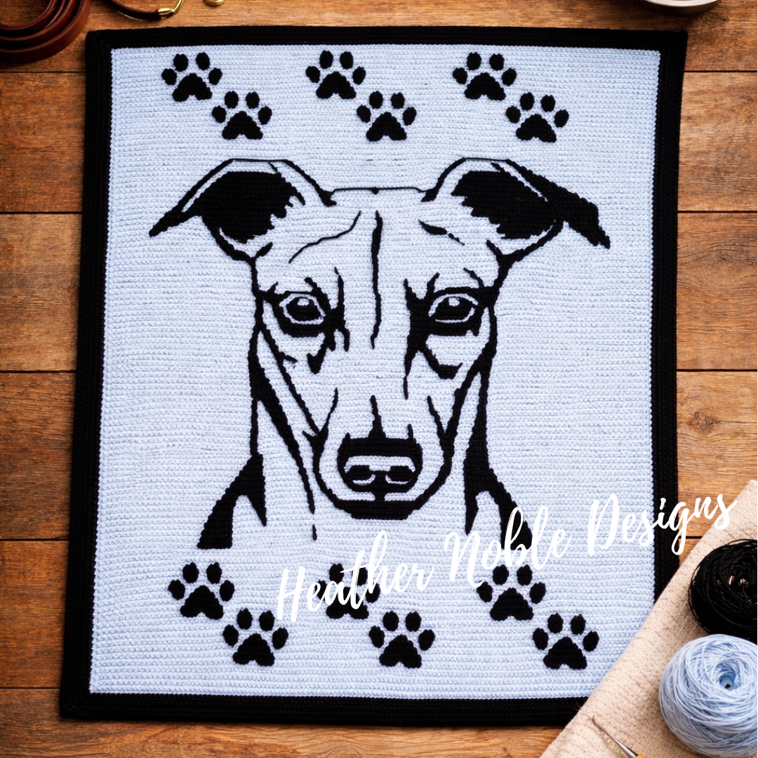 Greyhound - Mosaic Crochet Blanket Pattern (PDF Pattern)