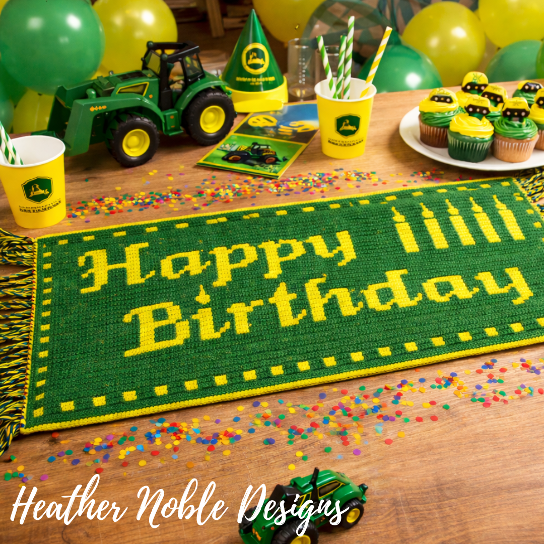 Happy Birthday Table Runner (charts only)