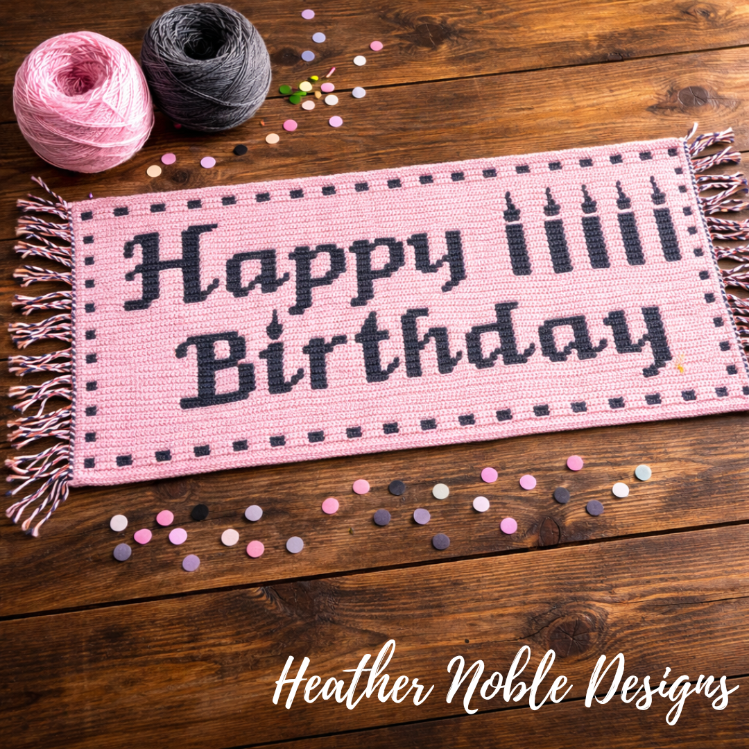 Happy Birthday Table Runner (charts only)