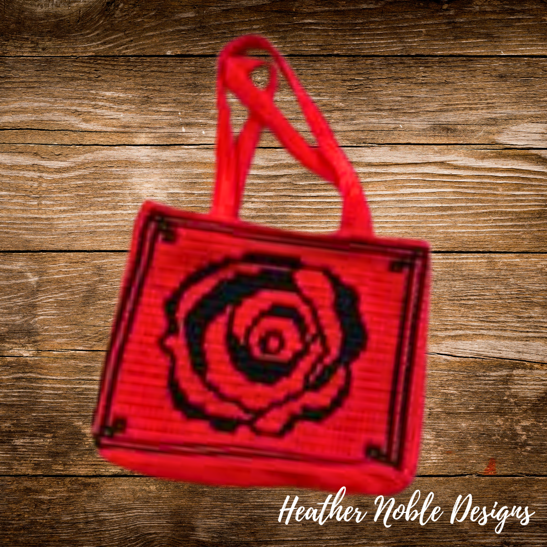 Rose Tote - Mosaic Crochet Pattern (PDF Pattern)