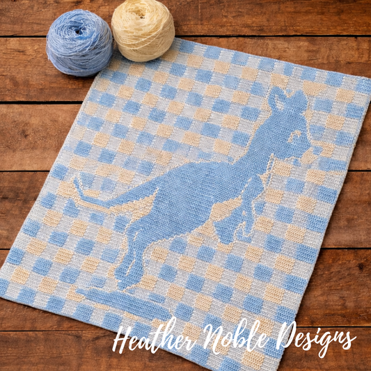 Kangaroo - Mosaic Crochet Blanket Pattern, Level 1-Easy (PDF Pattern)