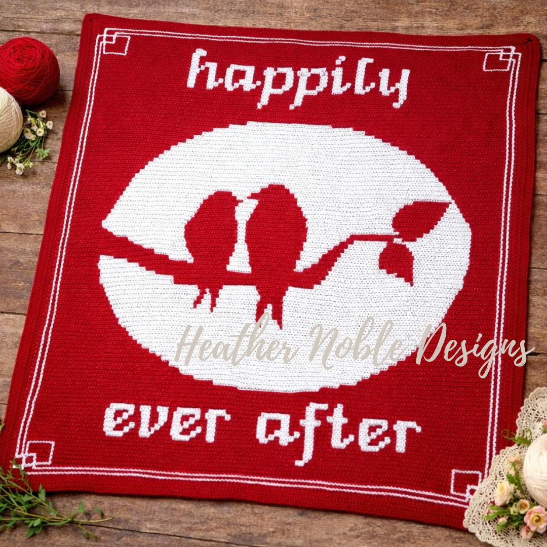 Love Birds - Mosaic Crochet Blanket Pattern (PDF Pattern)