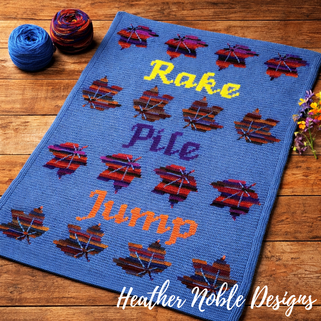 Maple Leaves Blanket - Mosaic Crochet Pattern (PDF Pattern)