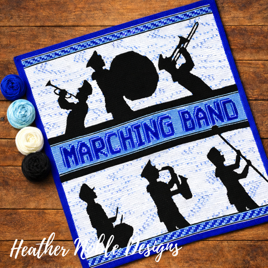 Marching Band - Mosaic Crochet Blanket Pattern (PDF Pattern)