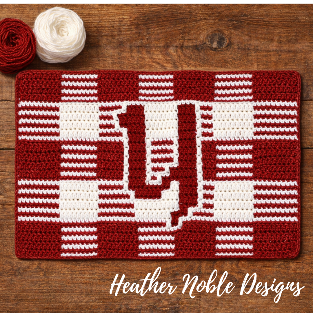 Monogram "Y" Placemat - Mosaic Crochet Pattern (PDF Pattern)