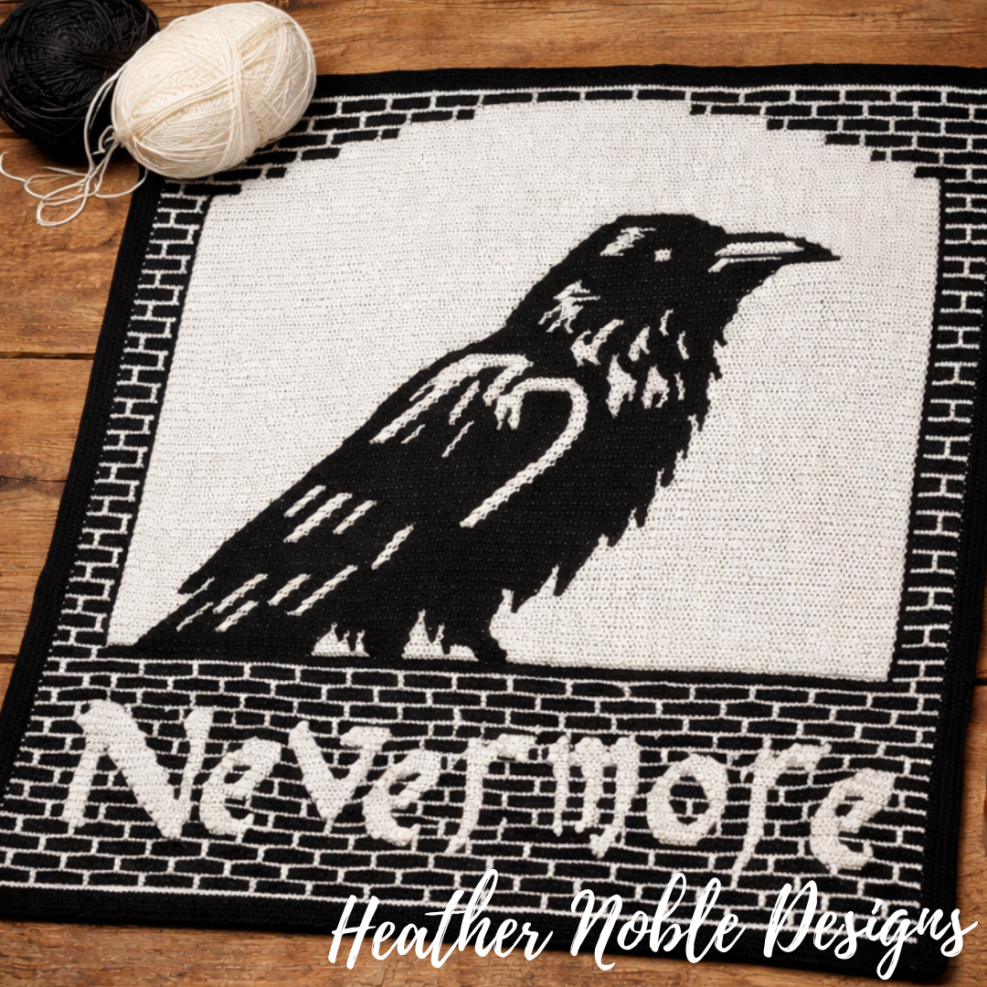 Nevermore - Mosaic Crochet Blanket Pattern (PDF Pattern)