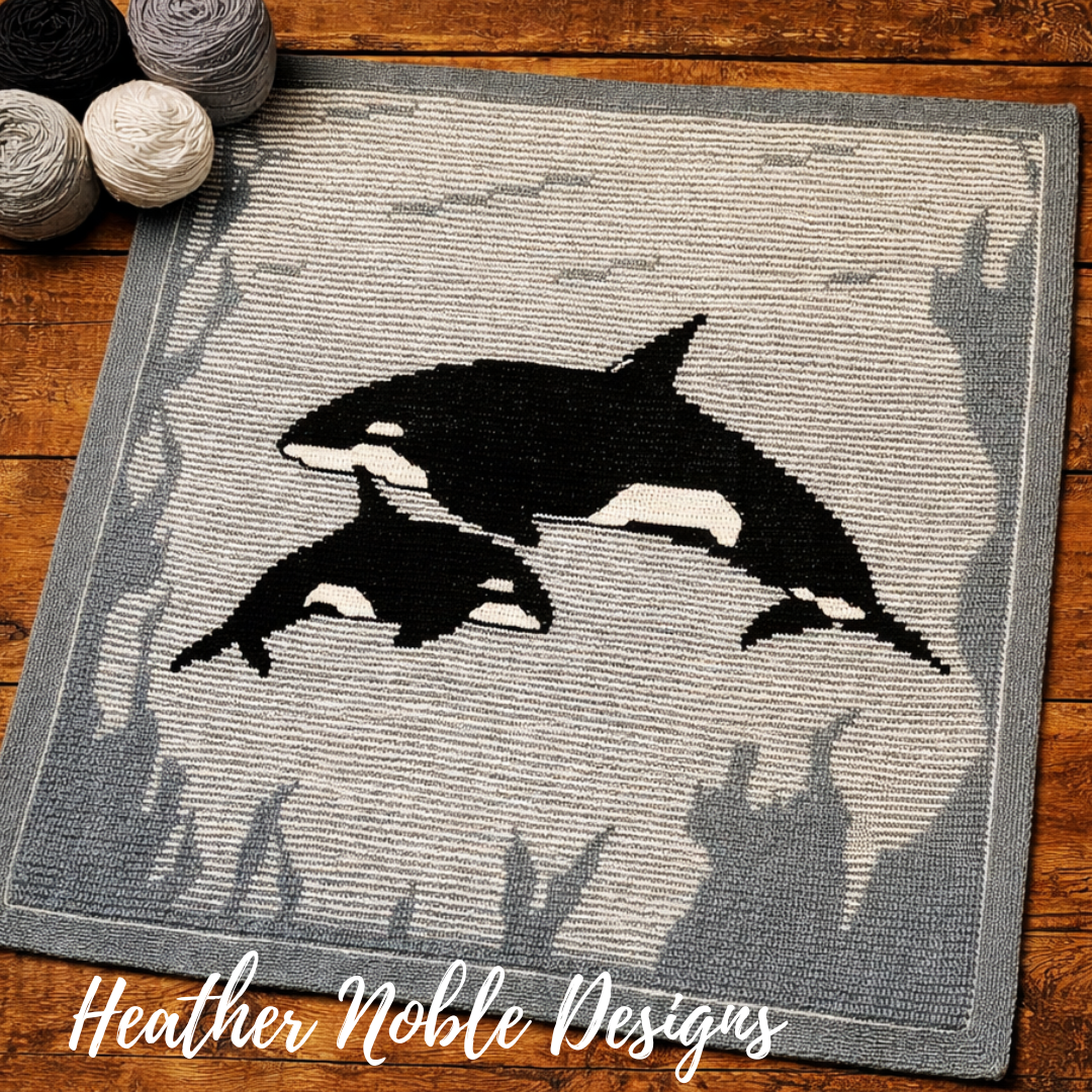 Orca - Mosaic & Tapestry Crochet Blanket Pattern (PDF Pattern)