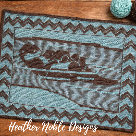 Otter - Mosaic Crochet Blanket Pattern (PDF Pattern)