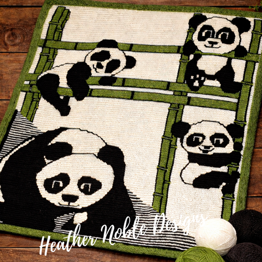 Panda - Mosaic & Tapestry Crochet Blanket Pattern (PDF Pattern)