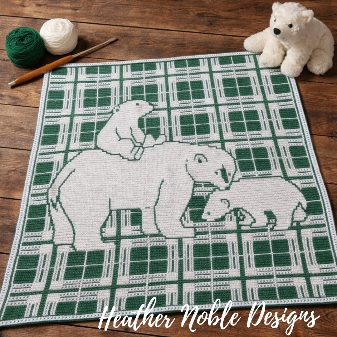 Polar Bear - Mosaic Crochet Blanket Pattern (PDF Pattern)