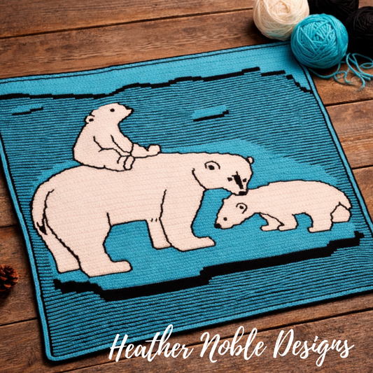 Polar Bear - Mosaic & Tapestry Crochet Blanket Pattern (PDF Pattern)