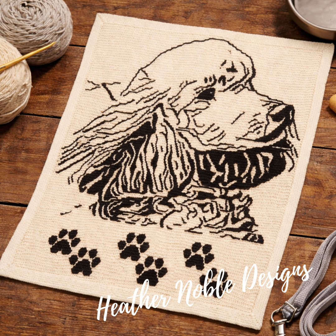 Poodle - Mosaic Crochet Blanket Pattern (PDF Pattern)