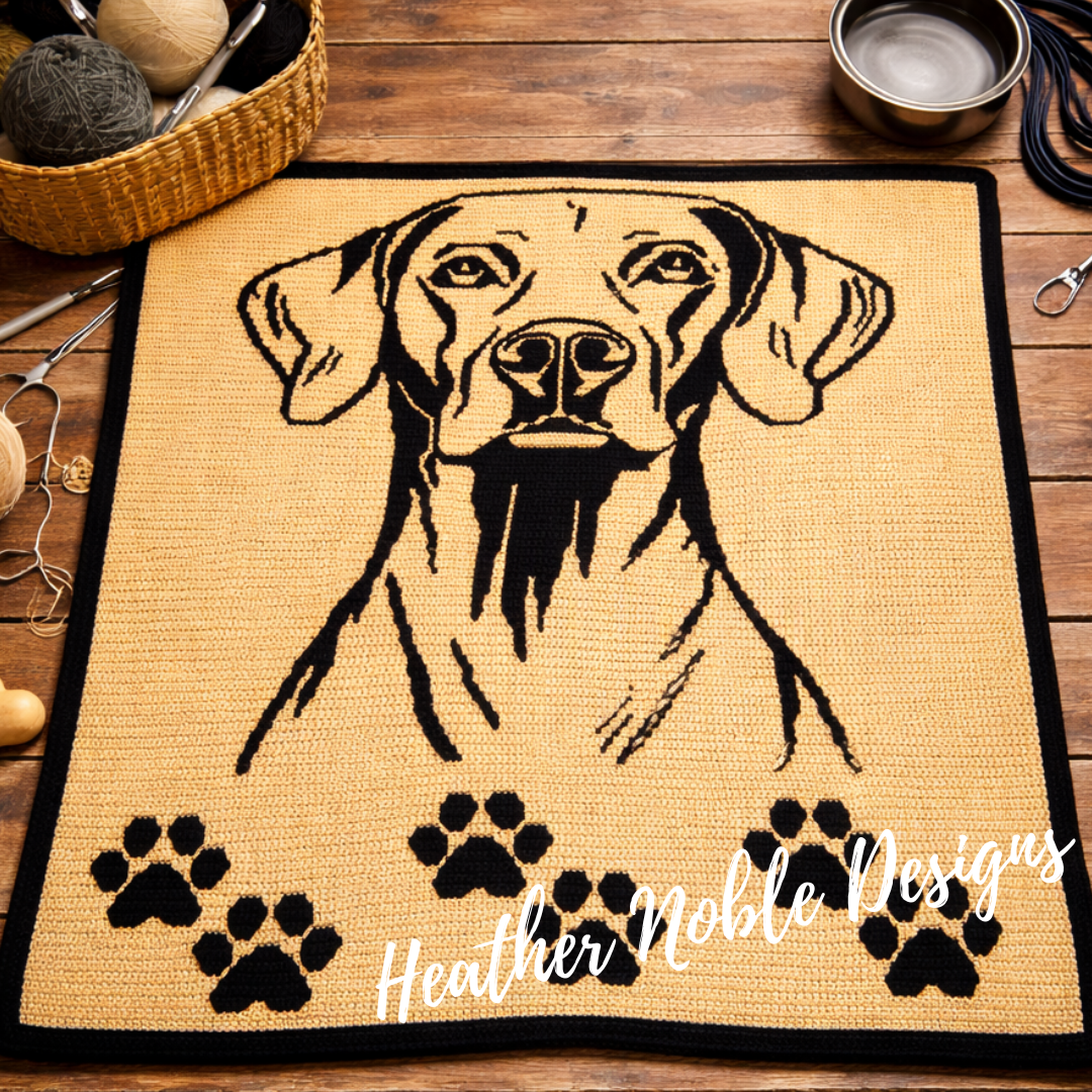 Rhodesian Ridgeback - Mosaic Crochet Blanket Pattern (PDF Pattern ...