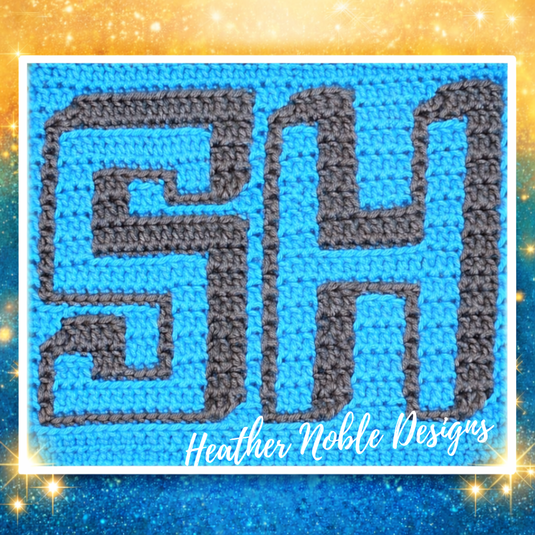Shadow Font Letters - Mosaic Crochet Alphabet Pattern (PDF Pattern)