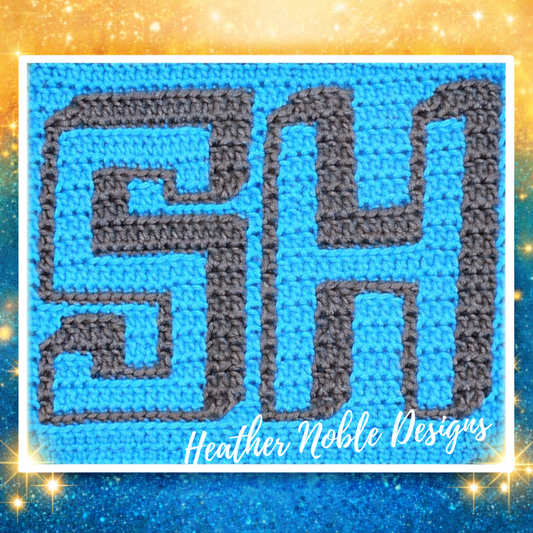 Shadow Font Letters - Mosaic Crochet Alphabet Pattern (PDF Pattern)