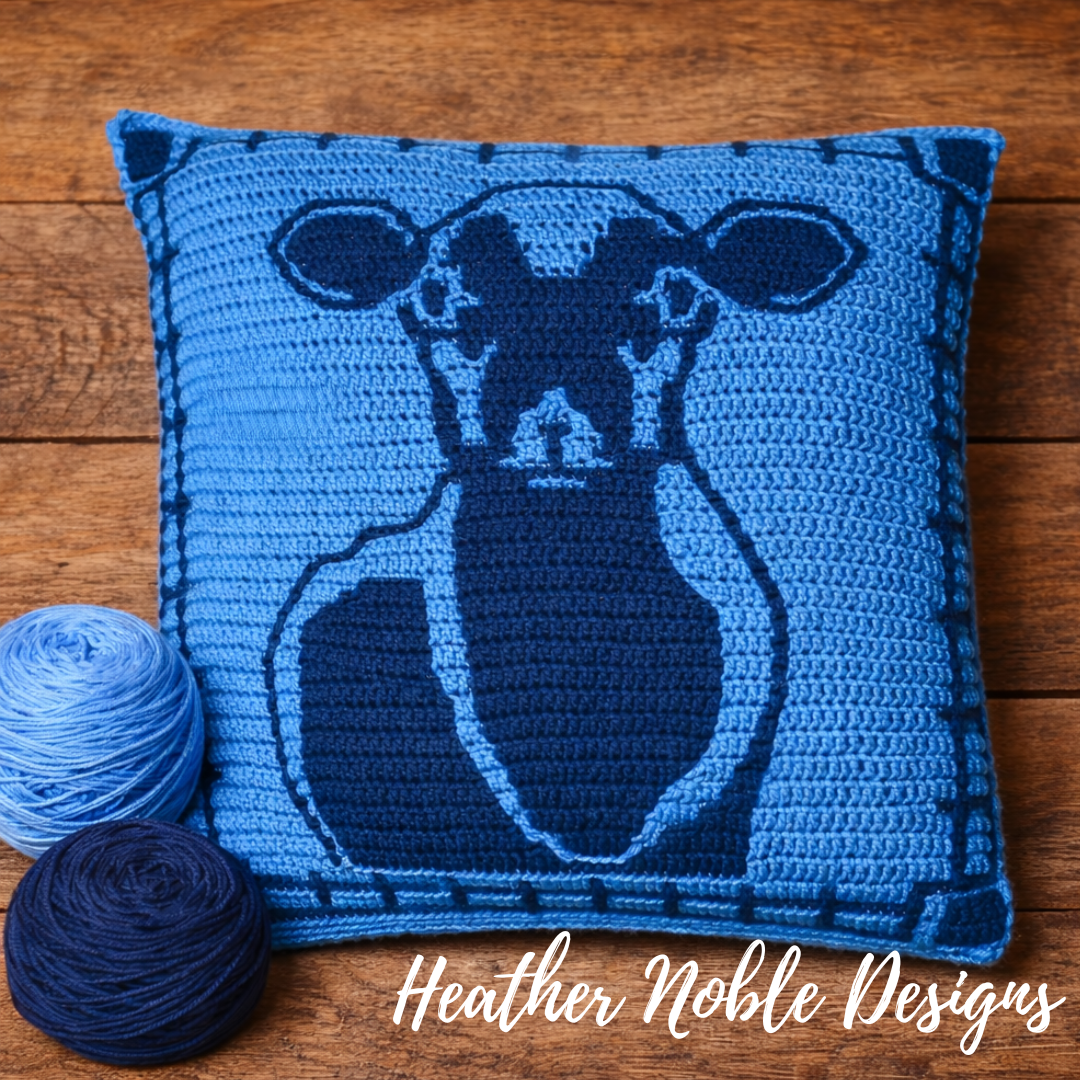 Sheep Pillow - Mosaic Crochet Pattern (PDF Pattern)