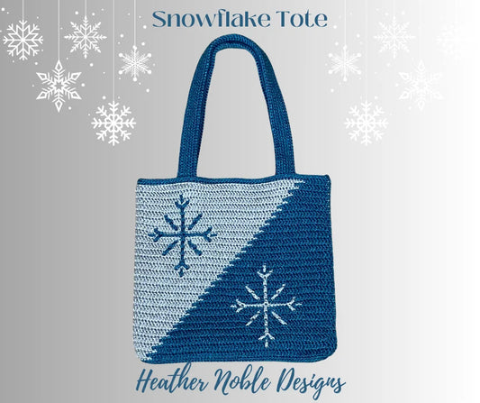Snowflake Tote Crochet Bag