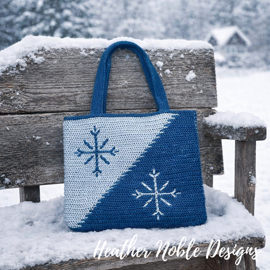 Snowflake Tote - Mosaic Crochet Pattern (PDF Pattern)