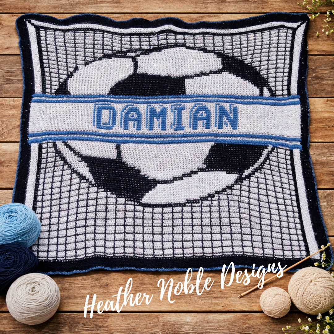 Soccer - Mosaic Crochet Blanket Pattern (PDF Pattern)