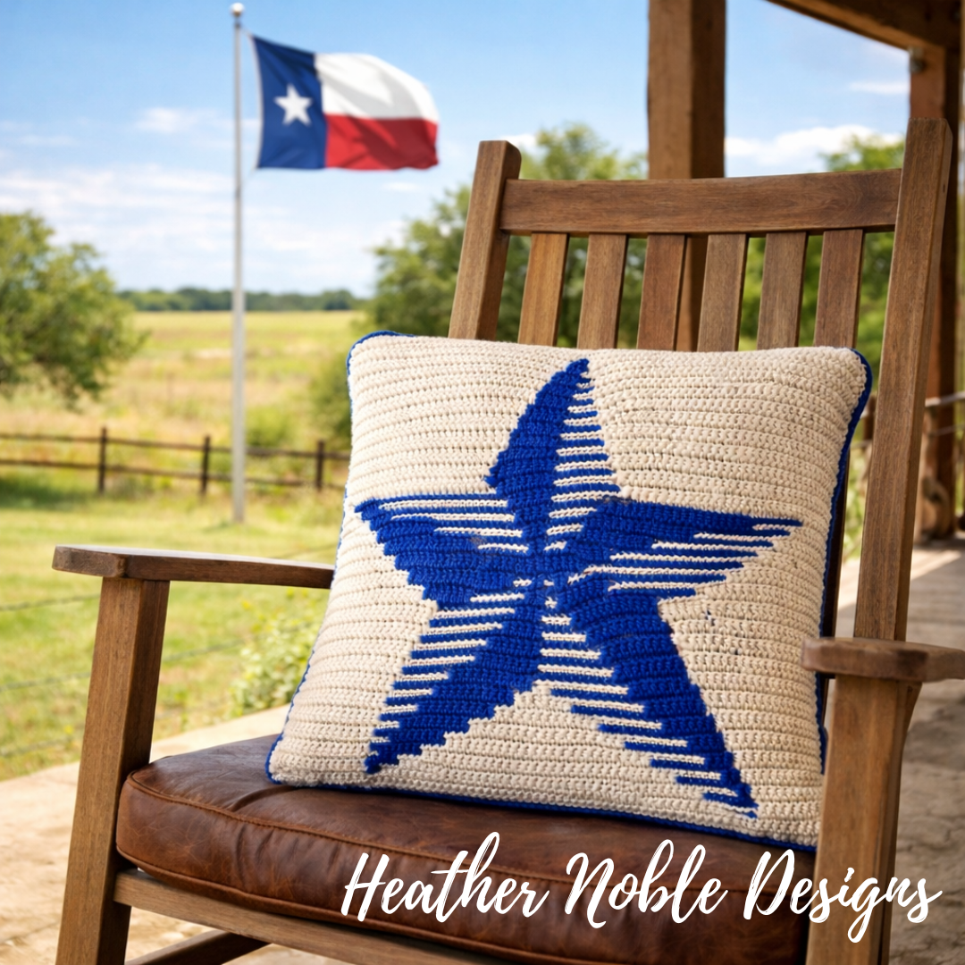 Star Pillow - Mosaic Crochet Pattern (PDF Pattern)