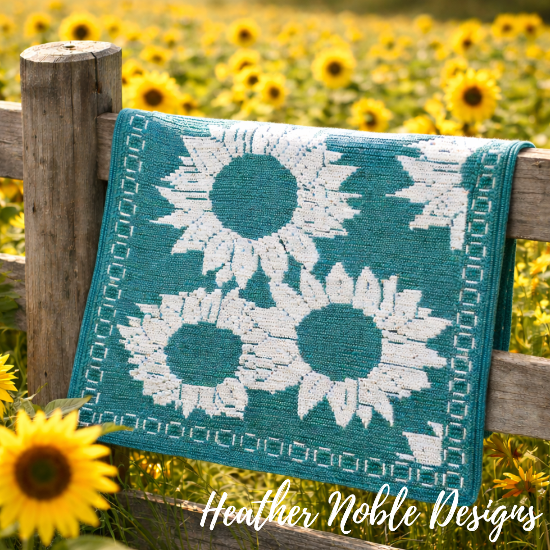 Sunflower - Mosaic Crochet Blanket Pattern (PDF Pattern)