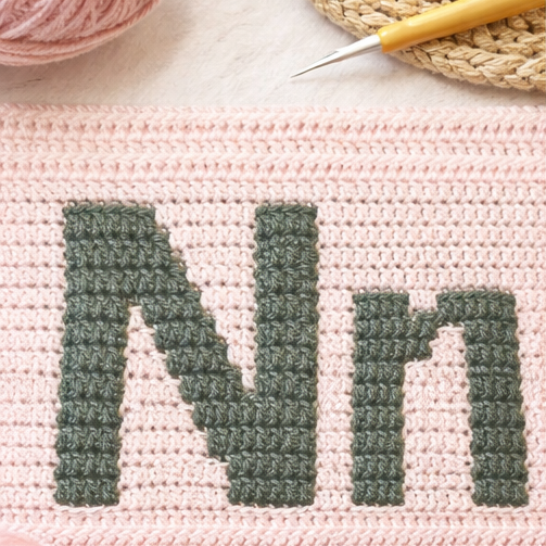 Large Block Font – Mosaic Crochet Alphabet Pattern (PDF Pattern)