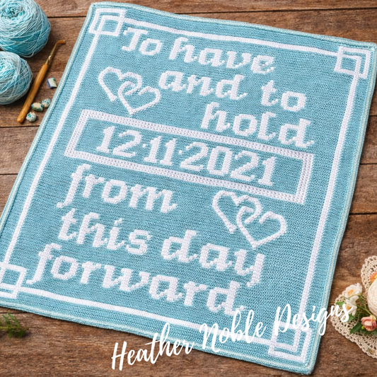 Wedding Vow - Mosaic Crochet Blanket Pattern (PDF Pattern)