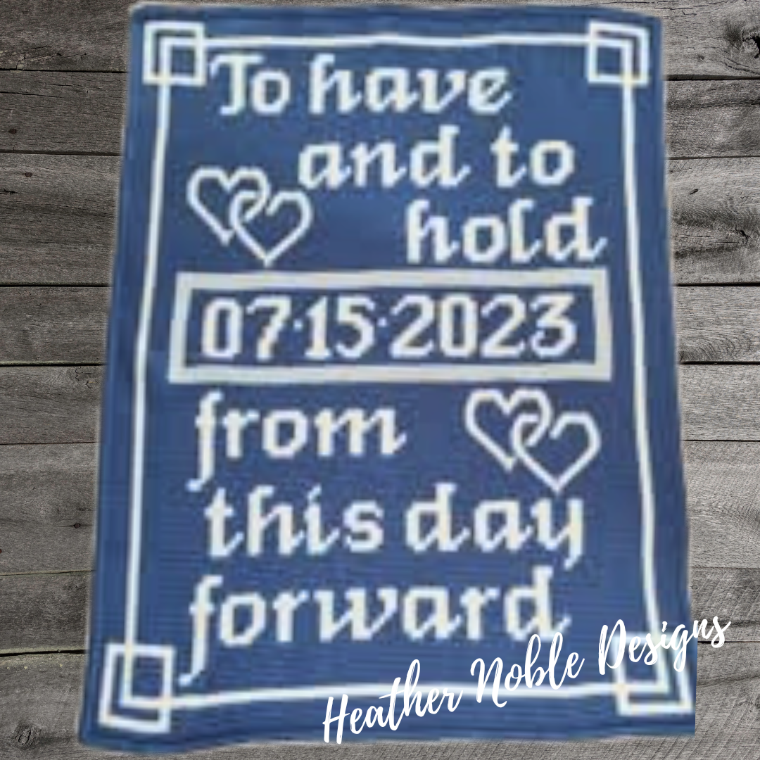 Wedding Vow - Mosaic Crochet Blanket Pattern (PDF Pattern)