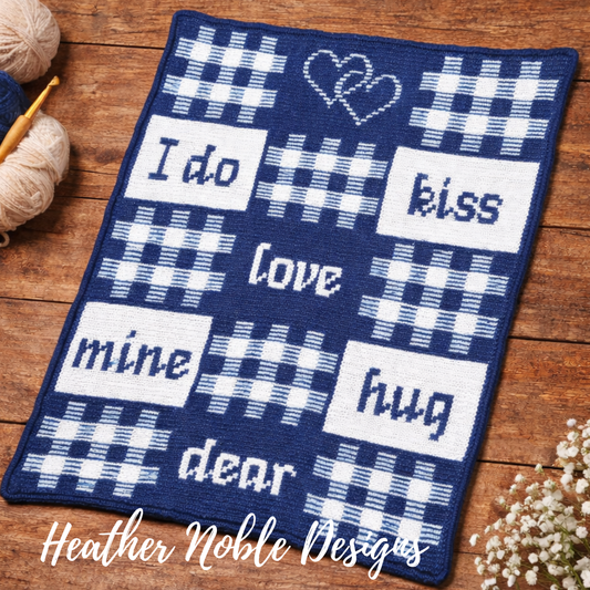 Words of Love - Mosaic Crochet Blanket Pattern (PDF Pattern)